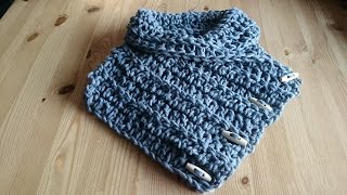 Nekwarmer  Colsjaal  Haken  Tutorial  Nederlands [upl. by Brigitte]