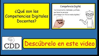 Que son las Competencias Digitales Docentes  2020 [upl. by Africa508]