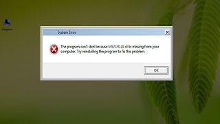 How to Fix MSVCR120dll Missing Error [upl. by Anirehtac]