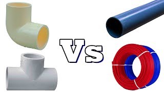 Difference between PVC cPVC uPVC and PEX [upl. by Ewnihc]