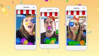 Candy Crush Saga  Facebook Camera Effect [upl. by Hoes507]