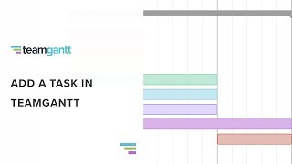 Add a Task in TeamGantt [upl. by Koziel]