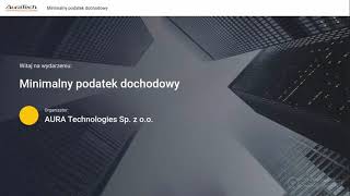 Webinar  Podatek minimalny [upl. by Crompton]