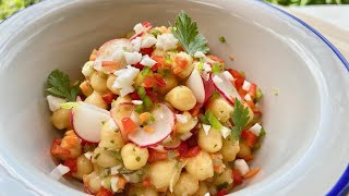 ENSALADA DE GARBANZOS fresquita y deliciosa 😃  GUILLE RODRIGUEZ [upl. by Elaina]