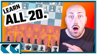 All 20 Chess Openings For Black Against e4 [upl. by Anatollo12]