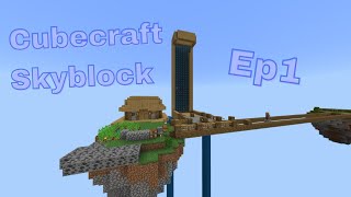 Cubecraft Skyblock Ep1 [upl. by Adnhoj]