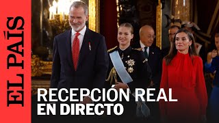 DIRECTO  Los Reyes ofrecen la recepción en el Palacio Real tras el desfile del 12 de octubre [upl. by Inava]