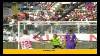 FC Fiorentina vs FC Palermo 12 First Goal for 01  Josip Ilicic [upl. by Lohcin]