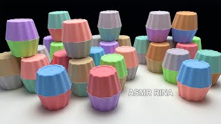 ASMR baking soda colorful shapes [upl. by Einallem]