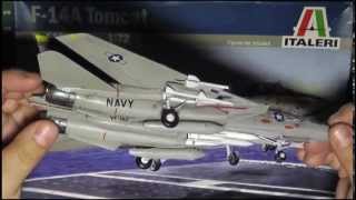 Italeri F14A 172 Quick Review and Build [upl. by Inajar]