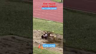 Long Jump New State Record SABAH  Lompat Jauh shorts [upl. by Llewellyn]