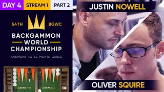 54th Backgammon World Championship  Day 4  Stream 1  Part 2  WC Main Undefeated [upl. by Milson]