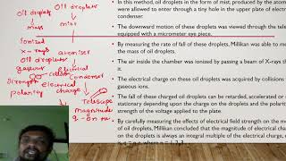 Atomic structure4Millikan experiment [upl. by Aridaj]