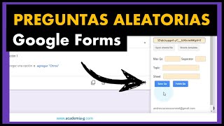 ✅ Hacer Exámenes con PREGUNTAS ALEATORIAS en Google Forms 2024 🚀 Tutorial de GOOGLE FORMS [upl. by Naujad]