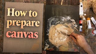 How to prepare a canvas like the Old Masters  Demonstration by JanOve Tuv [upl. by Vinita]