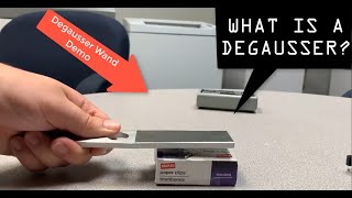 What is a degausser Magnetic Wand Demo [upl. by Annairt]