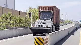 SUM  autonomous yard truck in Seoul Korea powered by Septentrio [upl. by Yrag100]