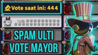 Akibat Emer Terus Mayor Jadi Punya Ulti Kumpulin Vote Langsung Spam Vote  Super Sus Indonesia [upl. by Lenhart]