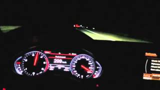 Emergency hard braking from 300kmh Audi A8L 462HP  1041NM V8 BiTurbo [upl. by Kappenne]