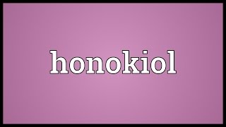 Honokiol Meaning [upl. by Sanger]