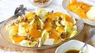 RAPIDÍSIMA Ensalada de endivias y naranja con vinagrea de mostza y miel😍 [upl. by Ehtnax155]