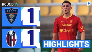 LECCEBOLOGNA 11  HIGHLIGHTS  Piccoli levels it with the last kick of the game  Serie A 202324 [upl. by Ok]