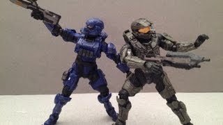 HALO 4 SPARTAN SOLDIER XBOX360 VIDEO GAME ACTION FIGURE REVIEW [upl. by Wyatan721]