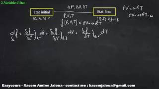 5  Complément mathématique fonction detat  Thermodynamique SMPC [upl. by Laurentium]