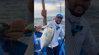 Giant trevally on ProHunter SPLASHER STICK BAIT 140F tackletips shorts [upl. by Varien]