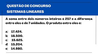 QUESTÃƒO RESOLVIDA RBO 2022  PROVA DE AUDITOR FISCAL  SISTEMAS LINEARES [upl. by Ycniuqed]