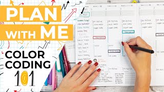 Plan with Me  Planner Color Coding ft Clever Fox Hourly Planner PRO [upl. by Ultun]