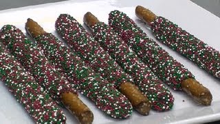 How Do I Make ChocolateCovered Pretzels for Christmas  Chocolate Treats [upl. by Querida]