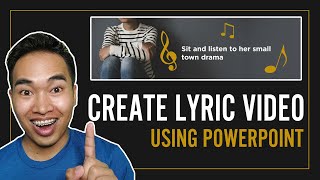 How to Create Lyric Video in Powerpoint [upl. by Metabel]