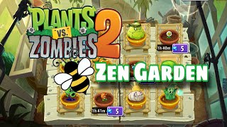 Plants vs Zombies 2 it’s About Time  💦Zen Garden Tour 🍃 Part 13 zengarden 🌷freeplants boost [upl. by Yanal]