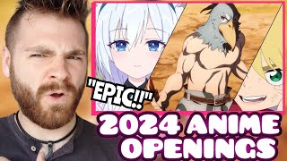 FIRST TIME REACTING to new 2024 ANIME OPENINGS  REACTION [upl. by Falcone]