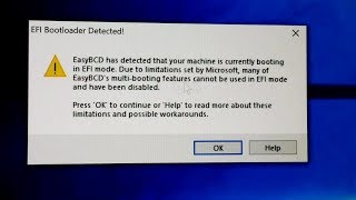 EasyBCD has detected that your machine is currently booting in EFI mode GPT to MBR Aomei PA Pro [upl. by Lenrad]