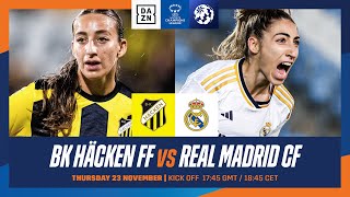 BK Häcken vs Real Madrid  UEFA Women’s Champions League 202324 Matchday 2 Full Match [upl. by Georgina88]