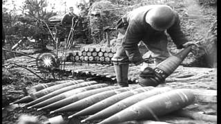 Embattled German forces defending against Allies in Germany during World War II HD Stock Footage [upl. by Hendren]