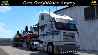 Free Freightliner Argosy Yark Truck Hauled Scottsbluff to Chadron Weather31 TAA ATS 4K 150 [upl. by Aronid266]