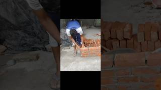 brick laying method  brick laying shorts [upl. by Kries376]