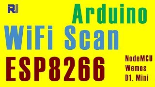 Check All WiFi Access Points using ESP8266 WiFi Scan Signal Strength with Arduino [upl. by Rheingold]