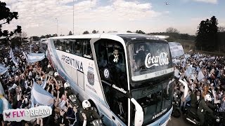 Llega la Seleccion a Ezeiza Mundial 2014  Drone [upl. by Petrina462]