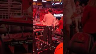 Here come the Cardinals Louisville takes court at KFC Yum Center for exhibition vs Young Harris [upl. by Jeffcott]