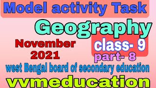 Model activity Task Geography class9 part8full solved November 2021vvmeducationwbbse hindi medium [upl. by Alur390]