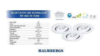 Unboxing Malmbergs MD70 Bluetooth Downlight Kit [upl. by Rick]