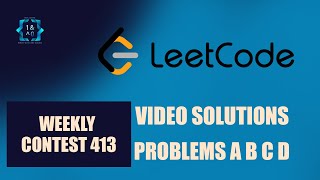 Leetcode Weekly Contest 413  A to D  Video Solutions  Bit To Byte  Aaryan Saraswat [upl. by Schriever]