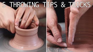 5 Tips amp Tricks for Centring and Throwing on the Potters Wheel [upl. by Hal]