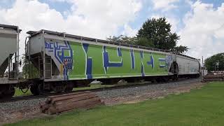 CSX southbound M353 5483UP 8833 deshler Ohio June 14 2024 [upl. by Orola]