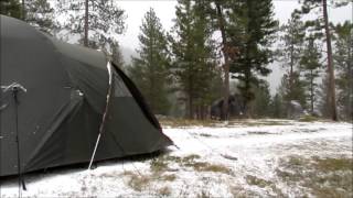 Sukkot 2013 preview Camping in brutal conditions and gear review Cabelas XWT and Frogg Toggs [upl. by Hepsiba]