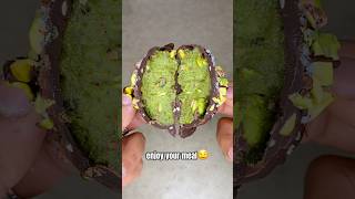 PISTACHIO CHOCOLATECOVERED SCOOPS🍫✨ pistachio darkchocolate easyrecipe tastyfood fyp foryou [upl. by Rebak]